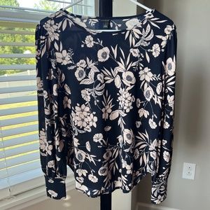 Ann Taylor Flowery Blouse - S
